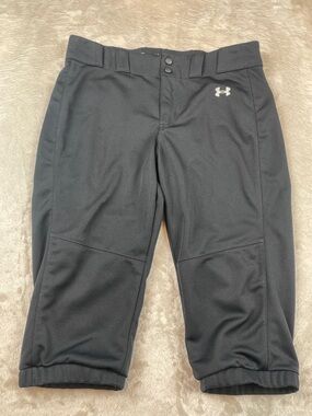 Under Armour Black Softball Athletic Stretch Shorts - Women's